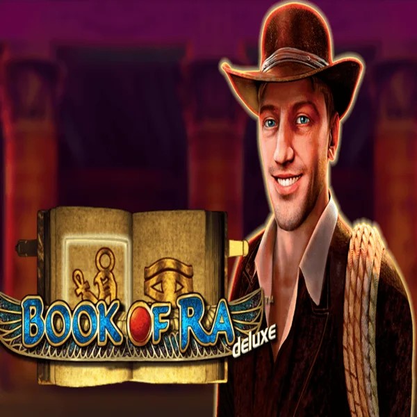 Book of Ra Deluxe game by Novomatic – logo hosted on Bingo Voyage